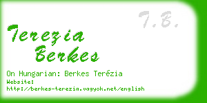 terezia berkes business card